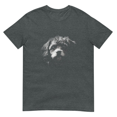 Cavapoo Hundegesicht - Monochrome Fotografie - Herren T-Shirt Other_Niches xxx yyy zzz Dark Heather