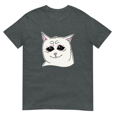 Weinende Katze mit traurigem Gesicht - Herren T-Shirt Other_Niches xxx yyy zzz Dark Heather