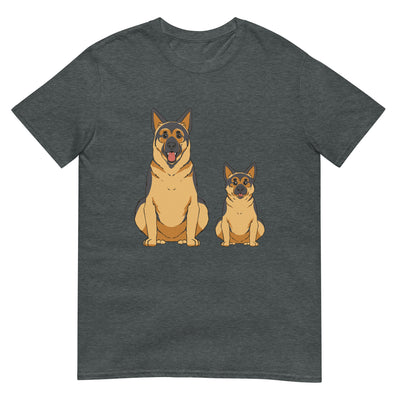 Niedliche Deutsche Schäferhunde - Mops - Herren T-Shirt Other_Niches xxx yyy zzz Dark Heather