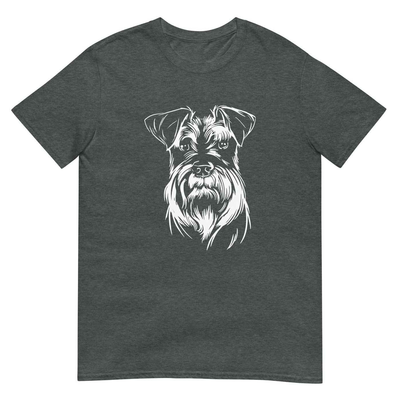 Hund monochromes Gesichtsporträt - Herren T-Shirt Other_Niches xxx yyy zzz Dark Heather