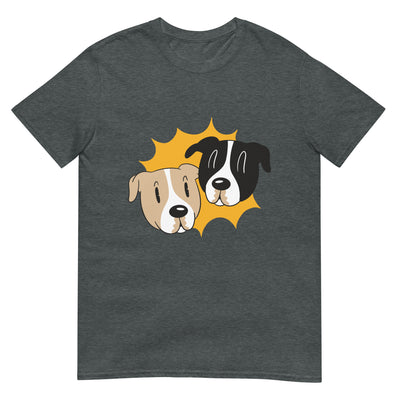 Gesichter von Hunden - Lustig - Herren T-Shirt Other_Niches xxx yyy zzz Dark Heather