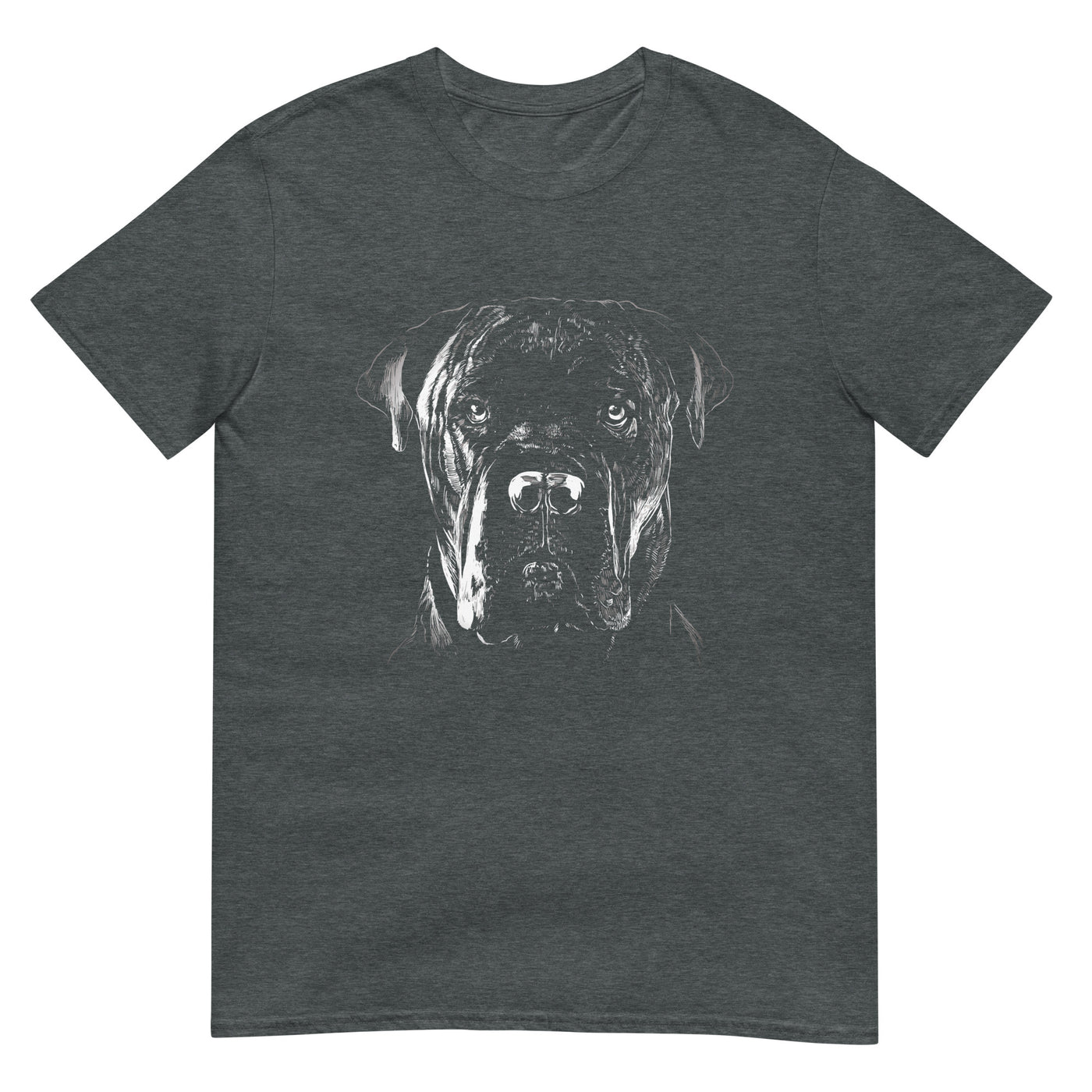 Italienischer Cane - Monochrome Fotografie Porträt - Herren T-Shirt Other_Niches xxx yyy zzz Dark Heather