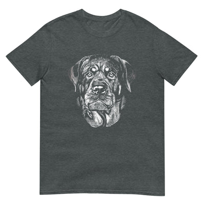 Rottweiler Porträt - Monochrome Fotografie - Herren T-Shirt Other_Niches xxx yyy zzz Dark Heather