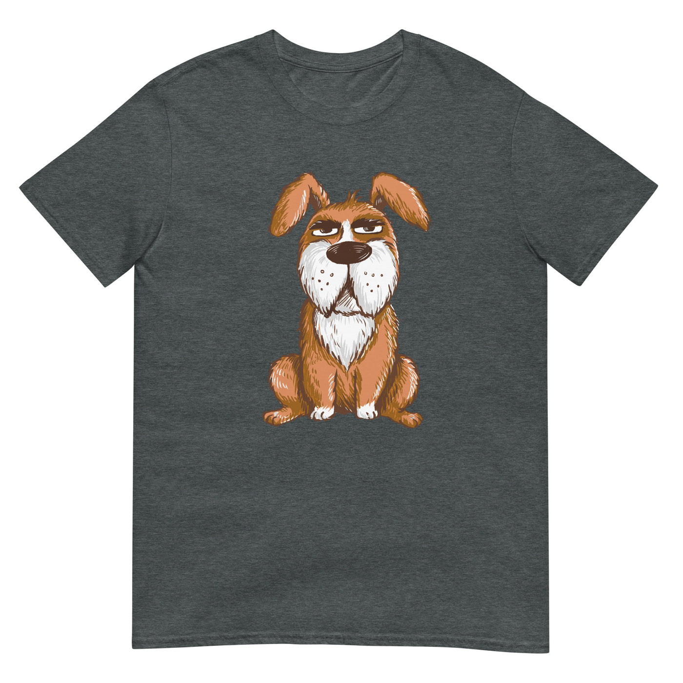 Ernster Hund sieht lustig aus - Herren T-Shirt Other_Niches xxx yyy zzz Dark Heather