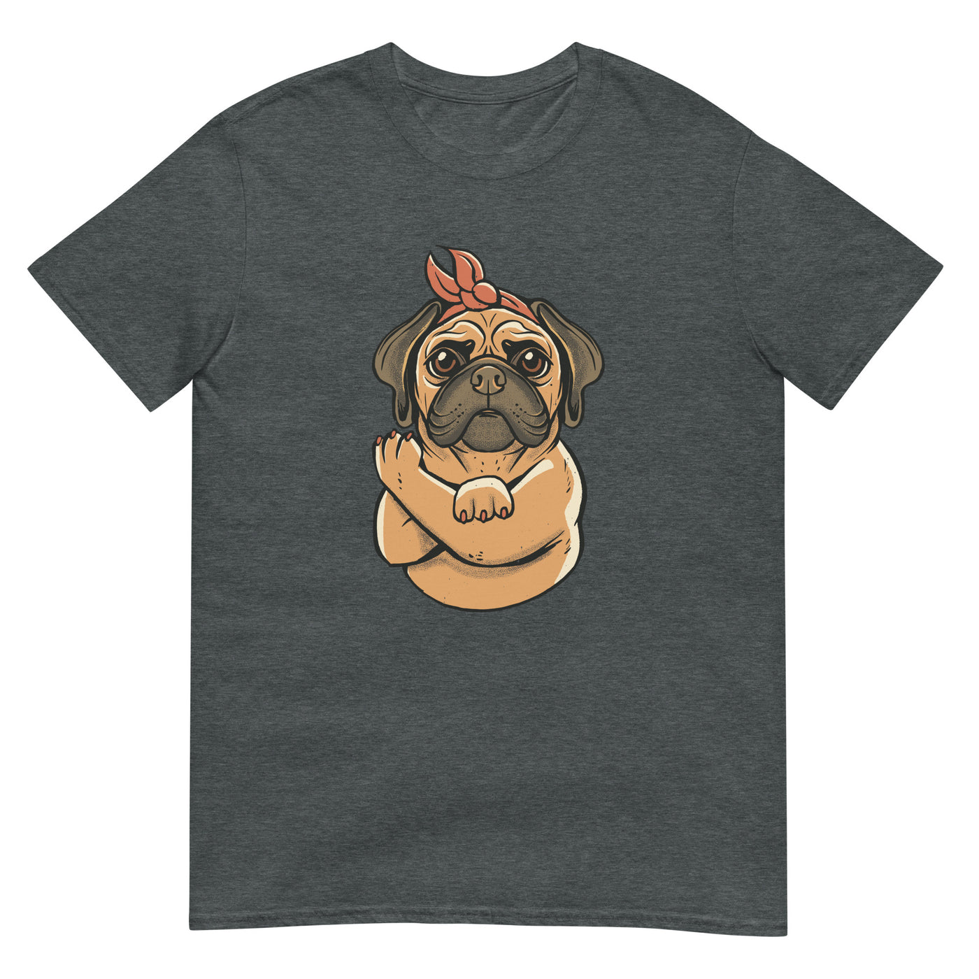 Starke Mops-Dame - Herren T-Shirt Other_Niches xxx yyy zzz Dark Heather