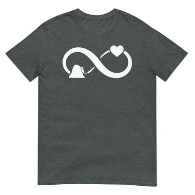 Infinity Heart and Climbing 1 - T-Shirt (Unisex) klettern xxx yyy zzz Dark Heather