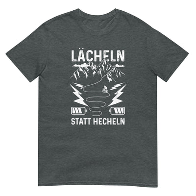 Lächeln statt hecheln - T-Shirt (Unisex) e-bike xxx yyy zzz Dark Heather