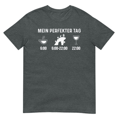 Mein Perfekter Tag - T-Shirt (Unisex) klettern xxx yyy zzz Dark Heather