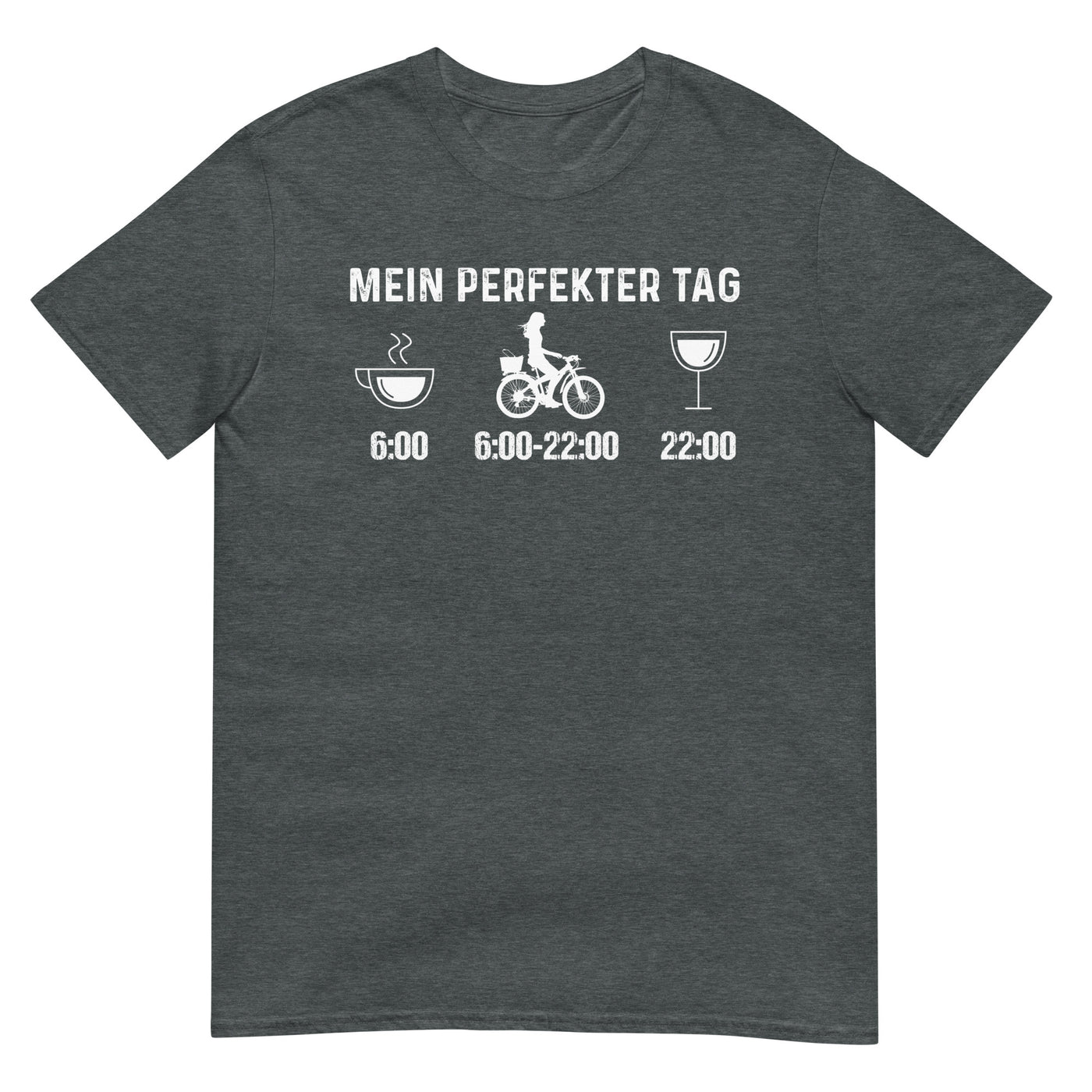 Mein Perfekter Tag 2 - T-Shirt (Unisex) fahrrad xxx yyy zzz Dark Heather