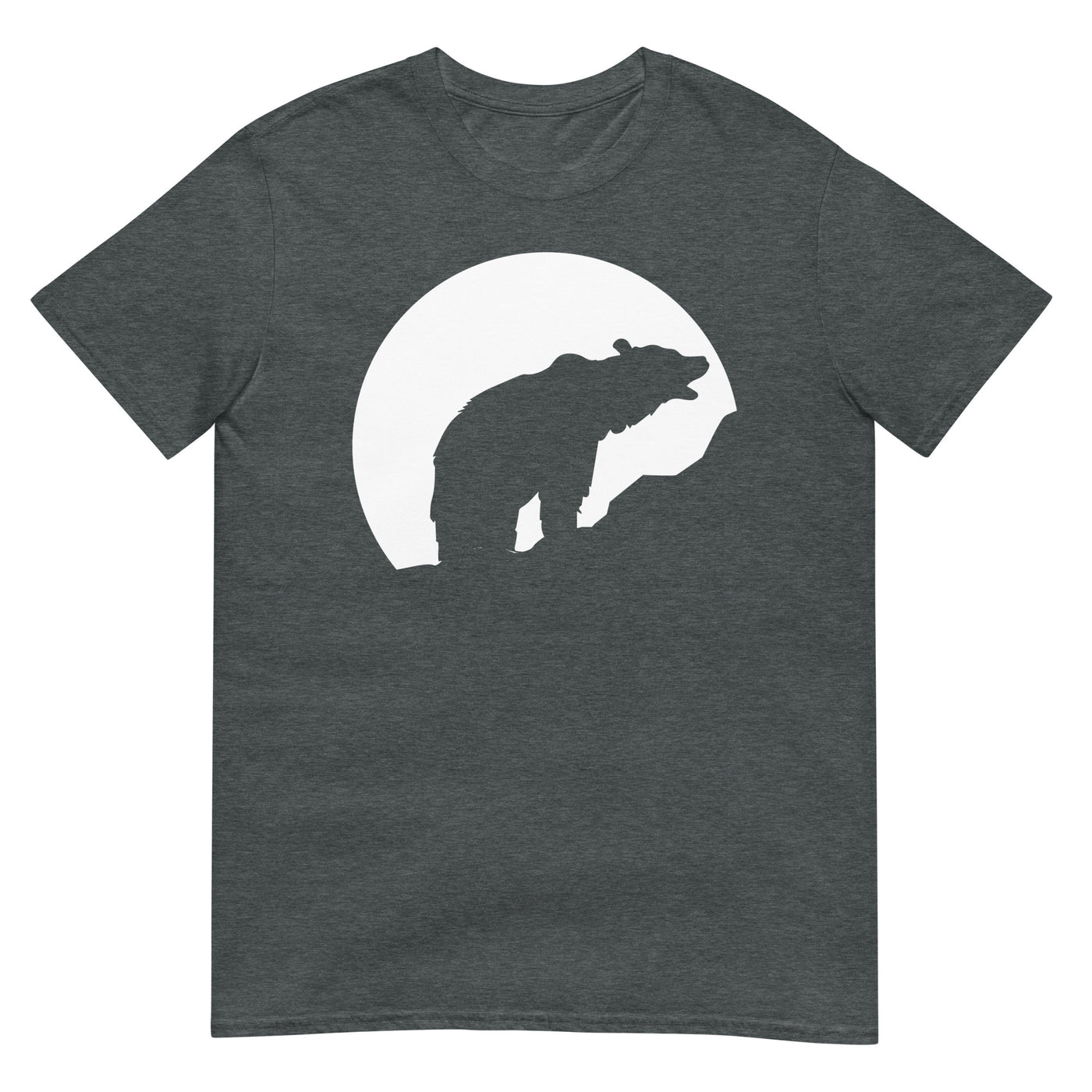 Moon - Bear - T-Shirt (Unisex) camping xxx yyy zzz Dark Heather