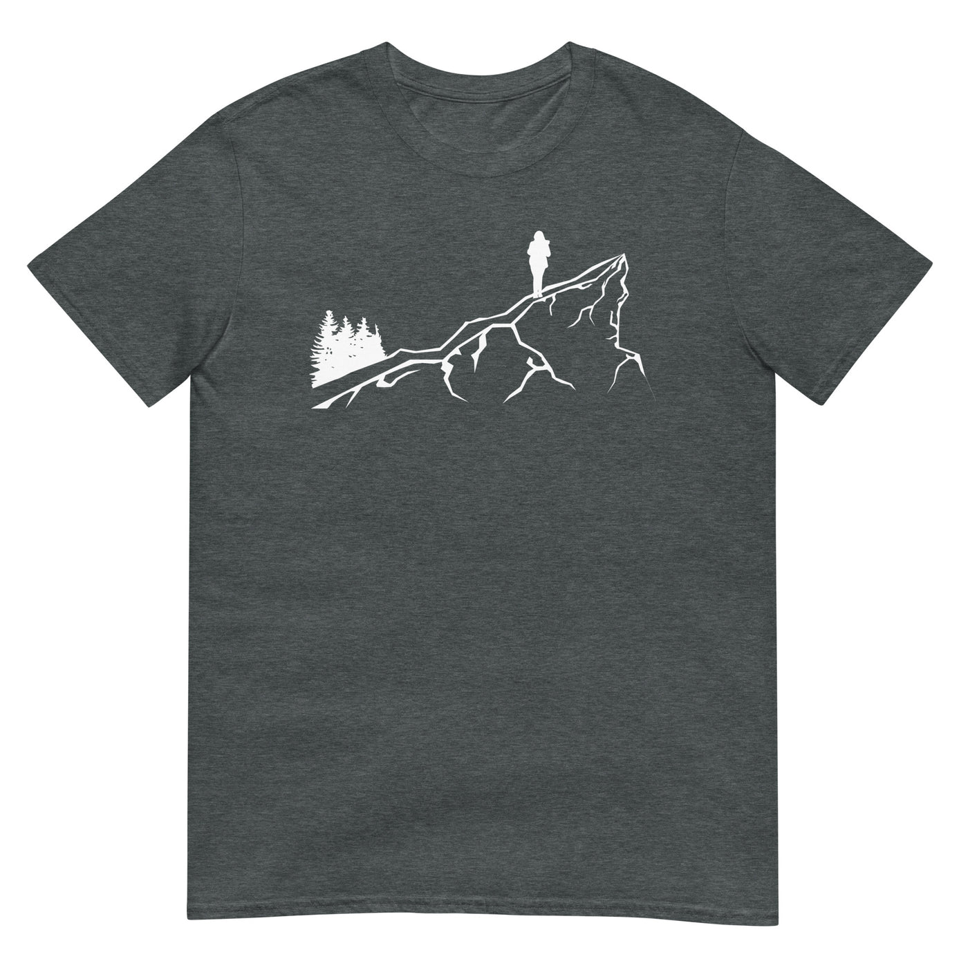 Berge - Wandern - (22) - T-Shirt (Unisex) wandern xxx yyy zzz Dark Heather