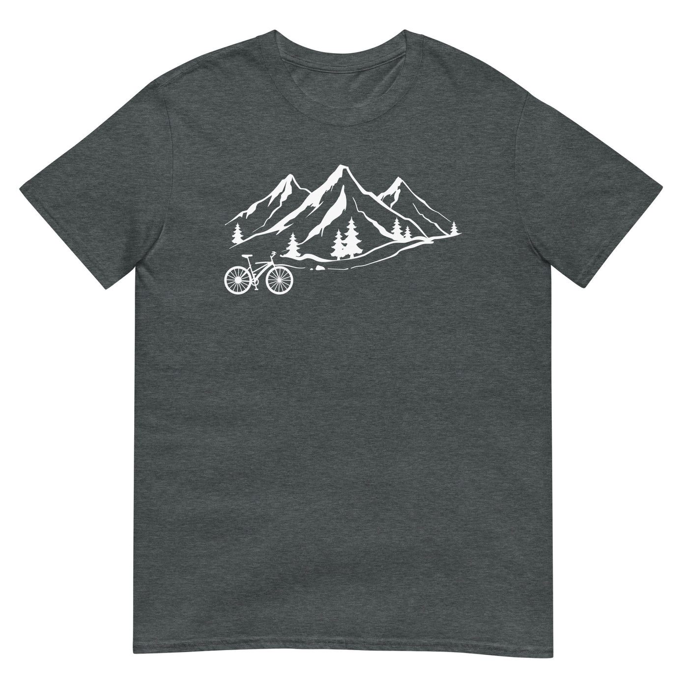 Berge 1 und Fahrrad - T-Shirt (Unisex) fahrrad xxx yyy zzz Dark Heather