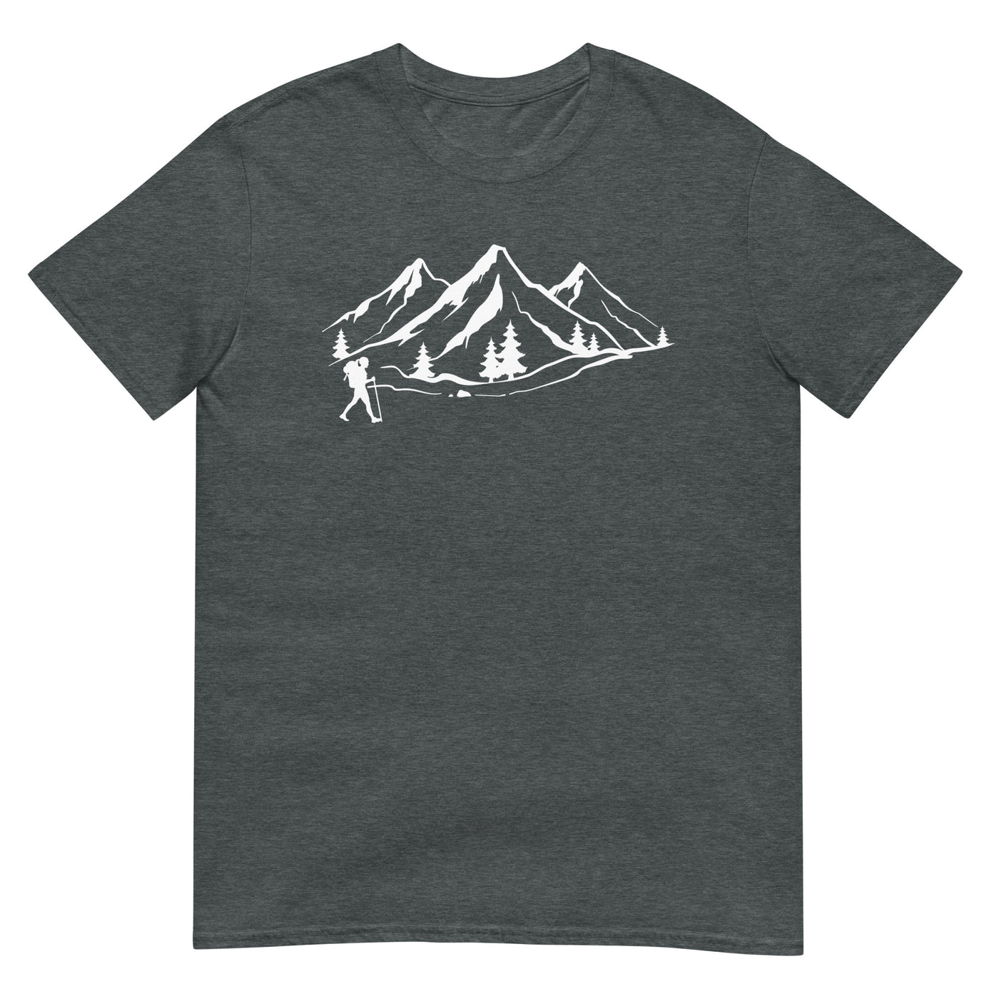 Berge 1 und Wandern - T-Shirt (Unisex) wandern xxx yyy zzz Dark Heather