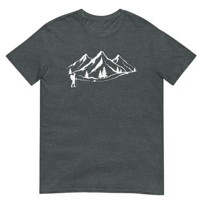 Berge 1 und Wandern - T-Shirt (Unisex) wandern xxx yyy zzz Dark Heather