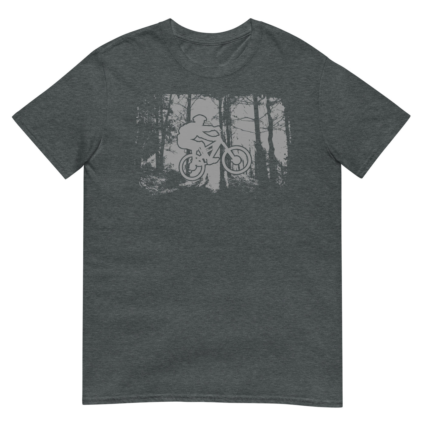 Mountainbiken im Wald - (M) - T-Shirt (Unisex) xxx yyy zzz Dark Heather