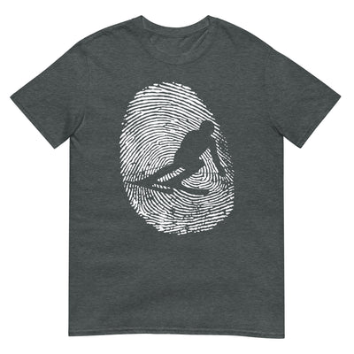 Thumb Print - Skifahren - T-Shirt (Unisex) klettern ski xxx yyy zzz Dark Heather