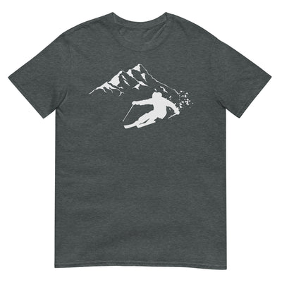 Tiefschnee Skier - T-Shirt (Unisex) klettern ski xxx yyy zzz Dark Heather