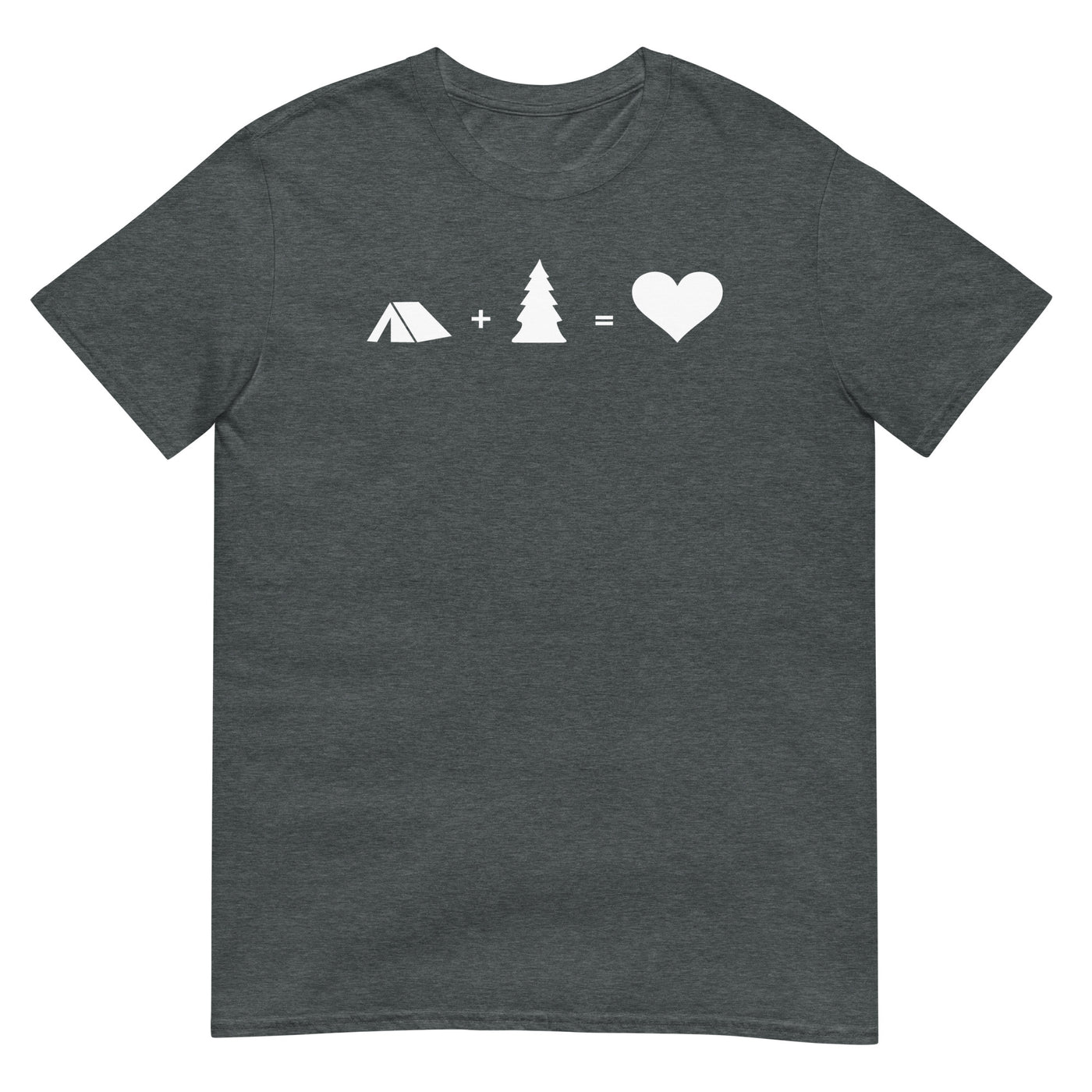 Baum - Herz - Camping - T-Shirt (Unisex) camping xxx yyy zzz Dark Heather