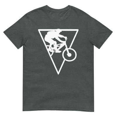 Dreieck - Radfahren - T-Shirt (Unisex) fahrrad xxx yyy zzz Dark Heather