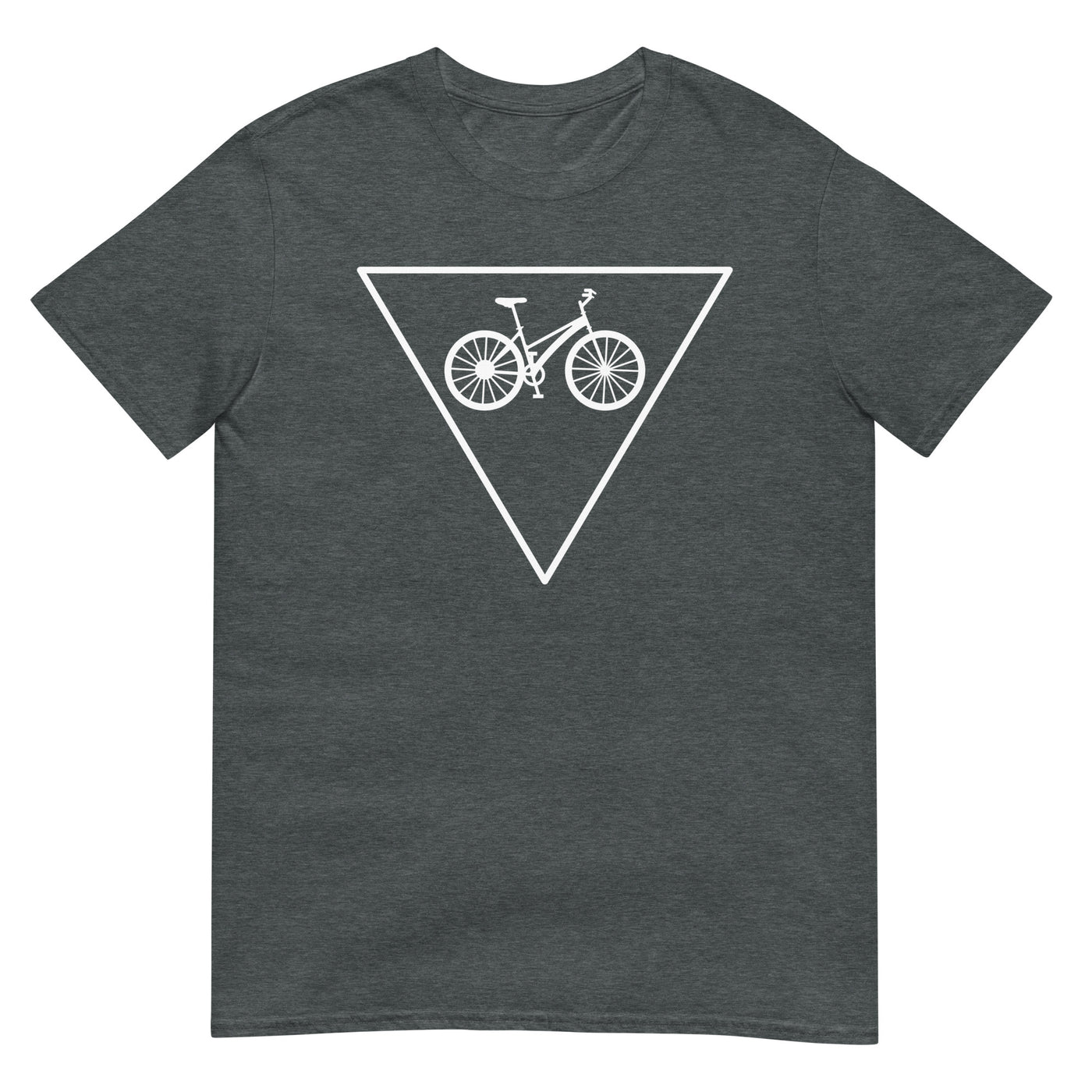 Dreieck und Fahrrad - T-Shirt (Unisex) fahrrad xxx yyy zzz Dark Heather