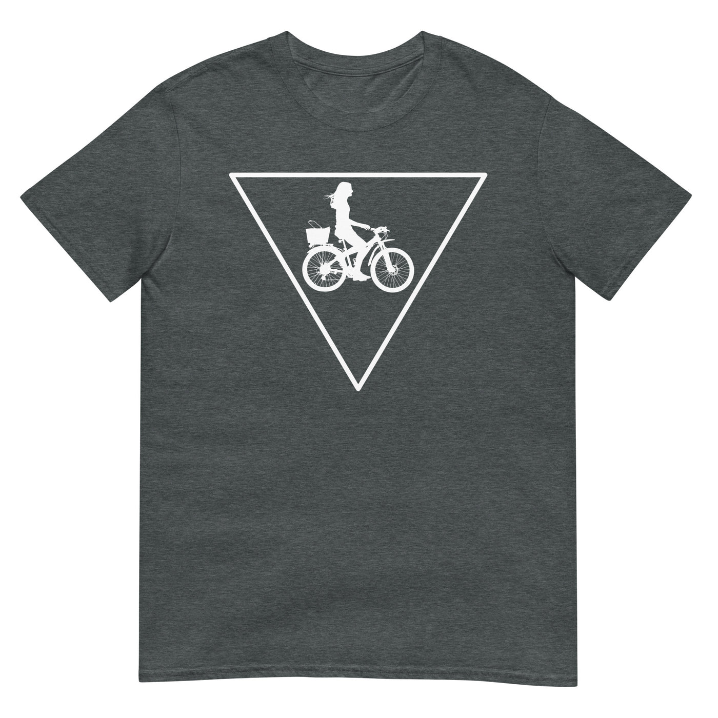 Dreieck und Radfahren - T-Shirt (Unisex) fahrrad xxx yyy zzz Dark Heather