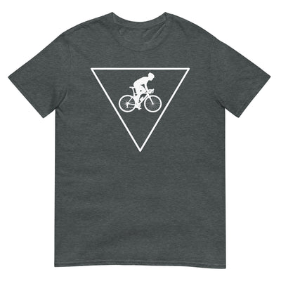 Dreieck und Radfahren - T-Shirt (Unisex) fahrrad xxx yyy zzz Dark Heather