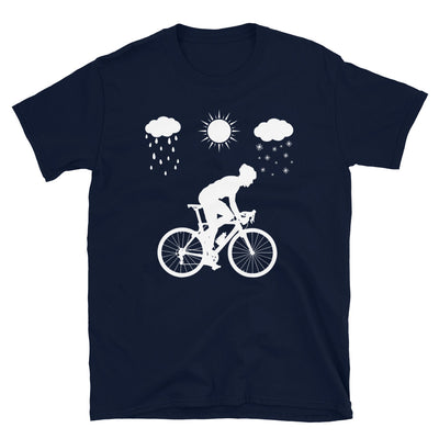 Alle Jahreszeiten Und Radfahren - T-Shirt (Unisex) fahrrad Navy