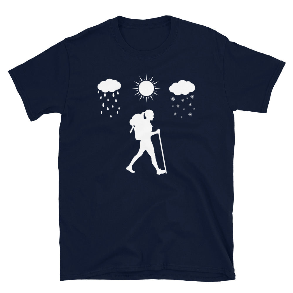 Alle Jahreszeiten Und Wandern - T-Shirt (Unisex) wandern Navy