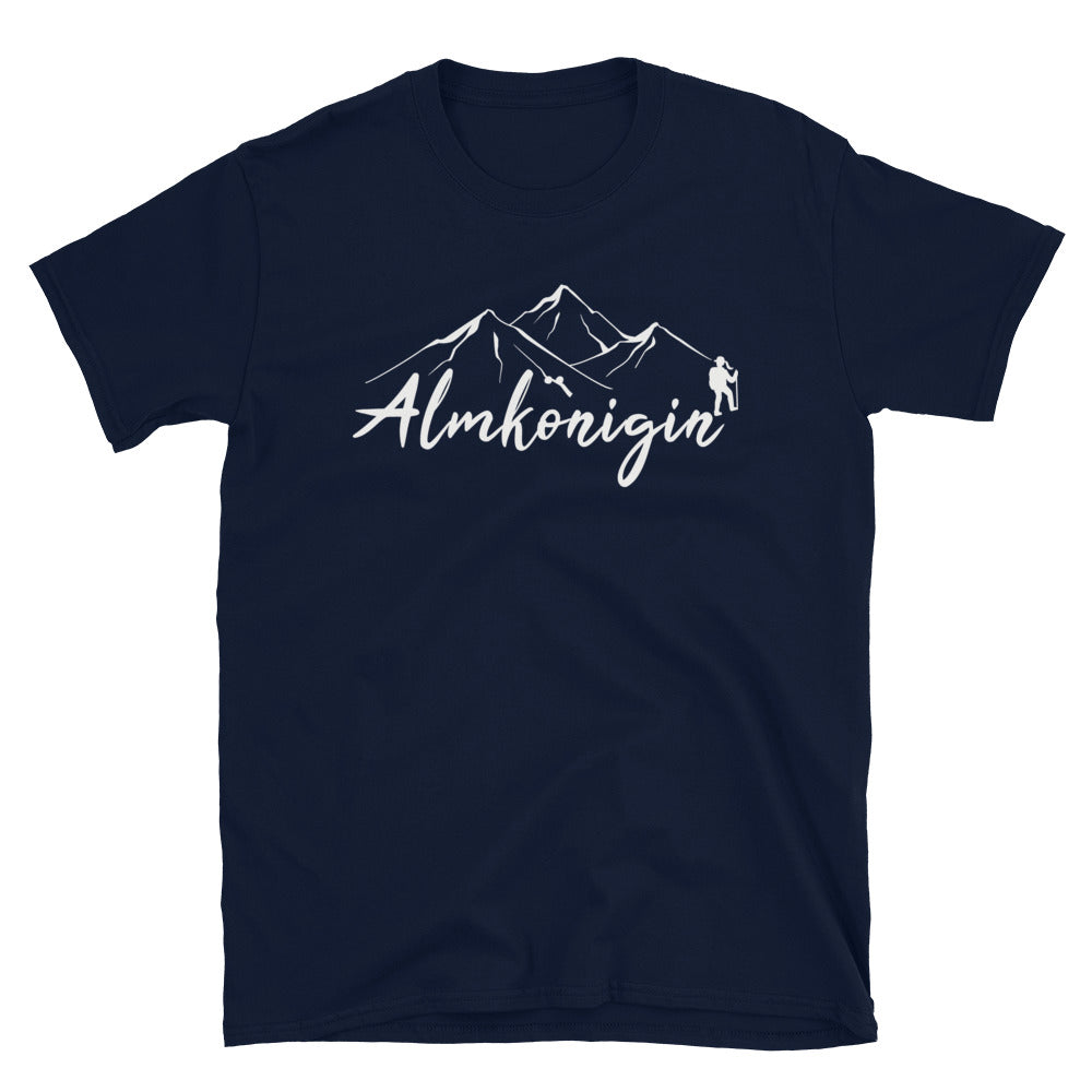 Almkönigin - T-Shirt (Unisex) wandern Navy