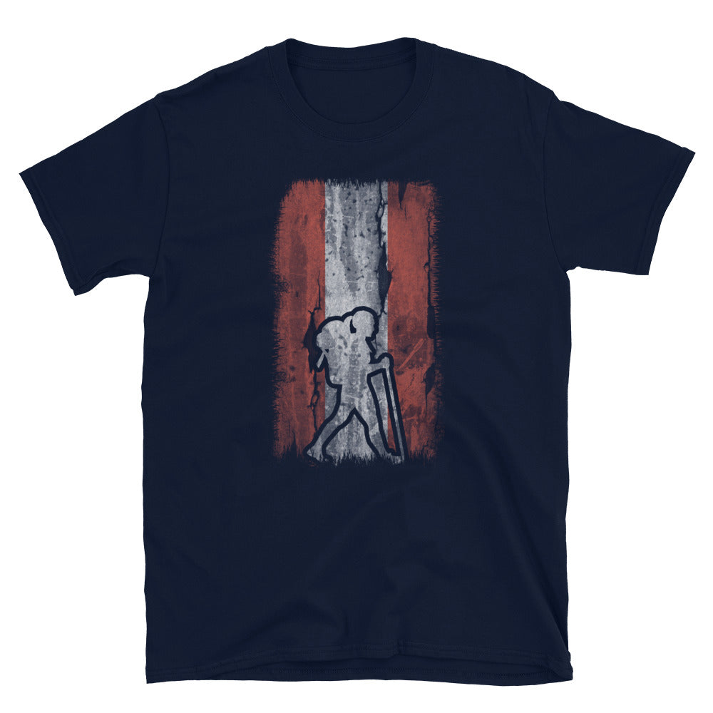 Österreich-Flagge 1 Und Wandern - T-Shirt (Unisex) wandern Navy