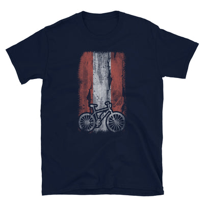 Österreich-Flagge Und E-Bike - T-Shirt (Unisex) e-bike Navy