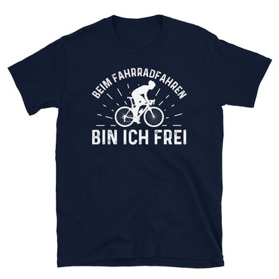 Beim Fahrradfahren Bin Ich Frel 2 - T-Shirt (Unisex) fahrrad Navy