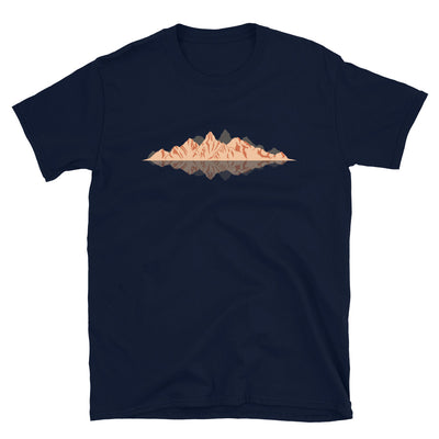 Berge Reflektion - T-Shirt (Unisex) berge Navy