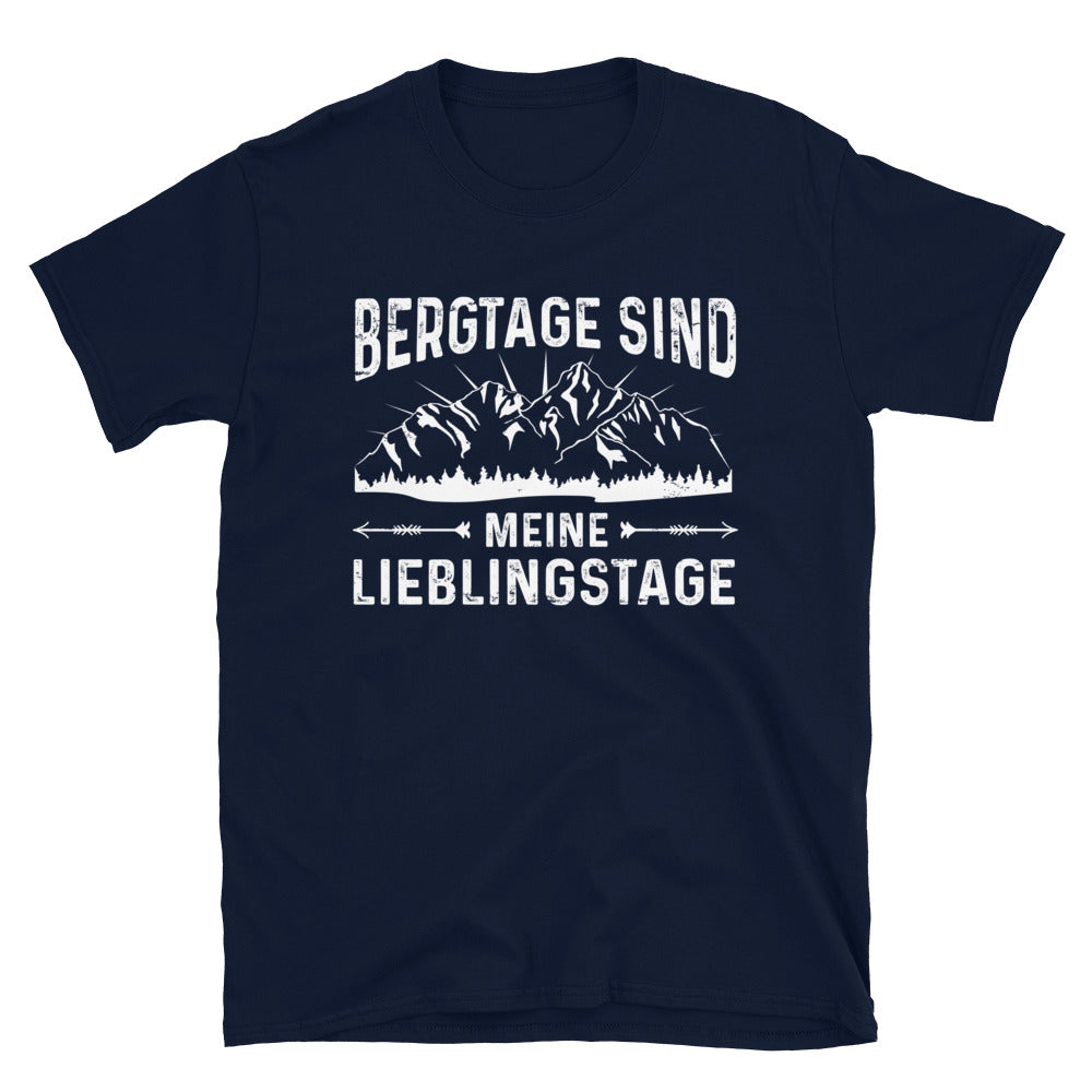 Bergtage - Lieblingstage - T-Shirt (Unisex) berge wandern Navy