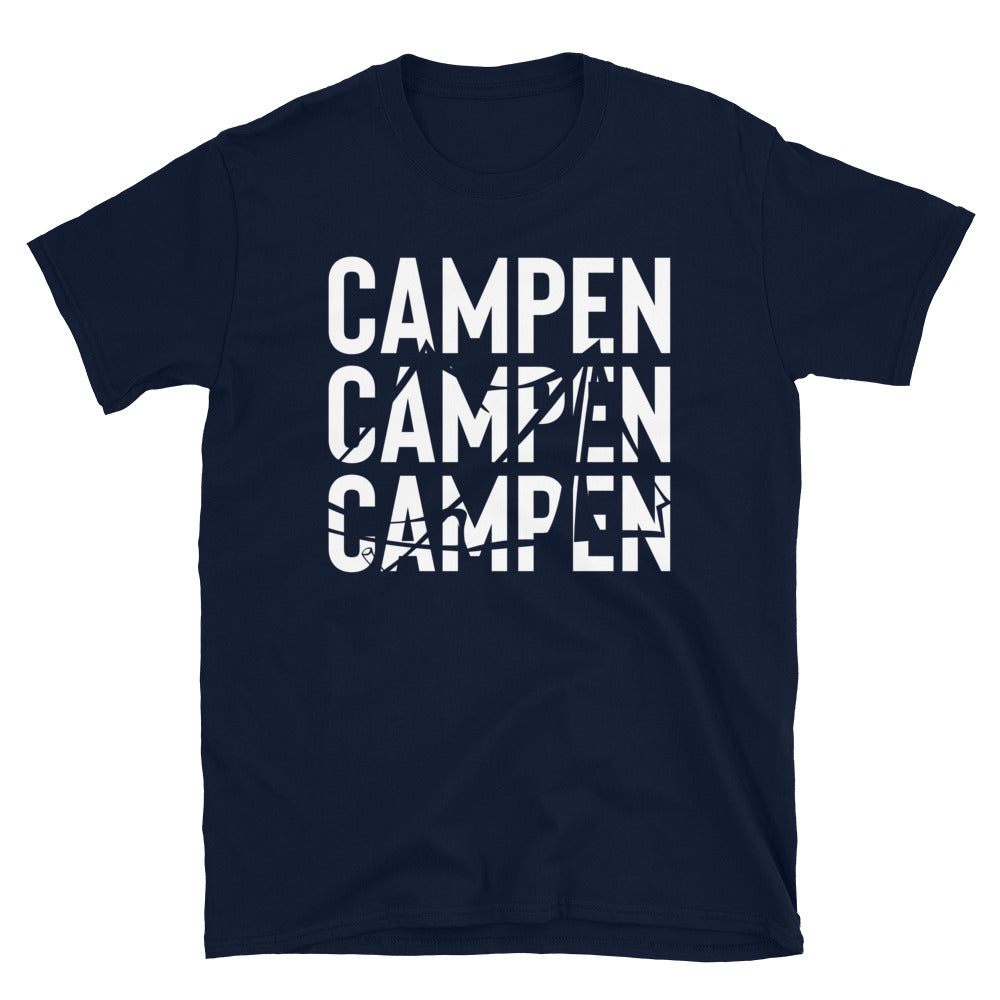 Campen - T-Shirt (Unisex) camping Navy