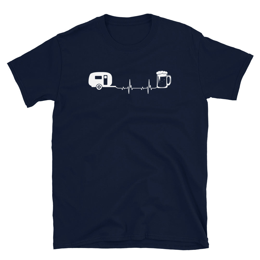 Camping Und Bier - T-Shirt (Unisex) camping Navy