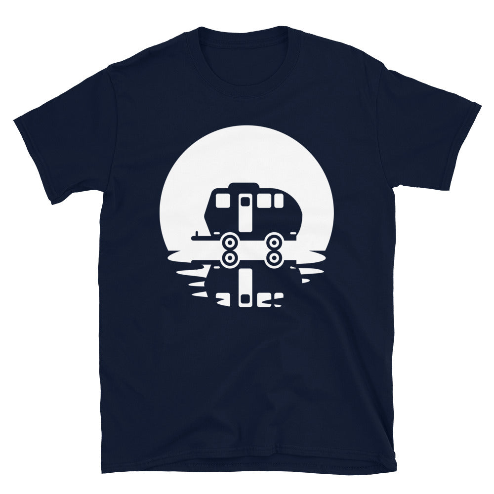 Kreis Und Spiegelung – Camping Caravan - T-Shirt (Unisex) camping Navy