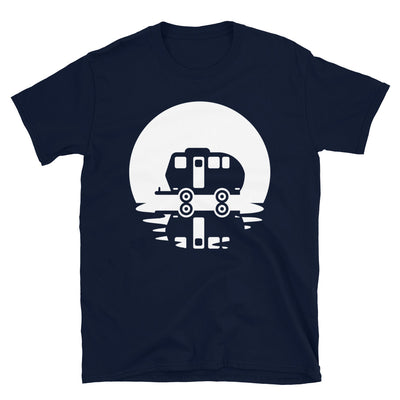 Kreis Und Spiegelung – Camping Caravan - T-Shirt (Unisex) camping Navy