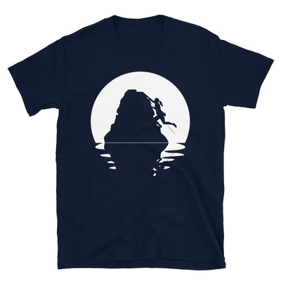 Kreis Und Spiegelung – Klettern Für Frauen - T-Shirt (Unisex) klettern Navy