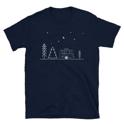 Camping Minimal - T-Shirt (Unisex) camping Navy