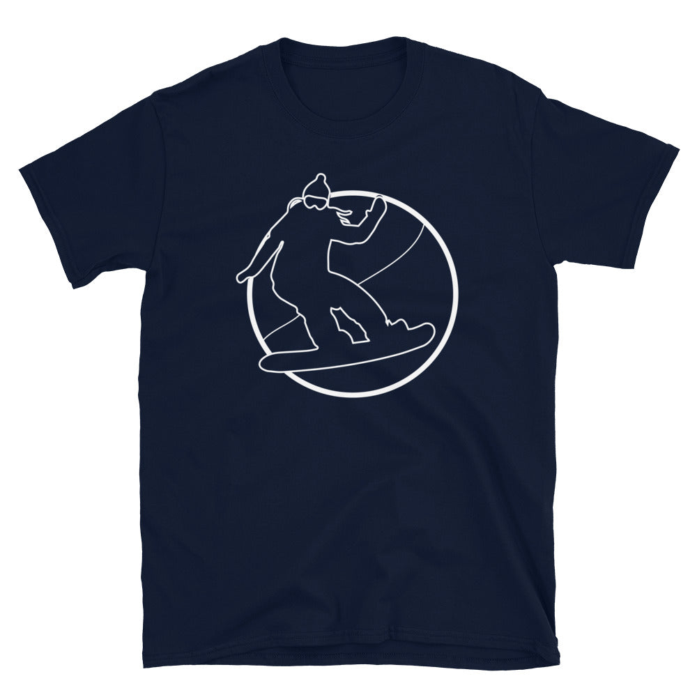 Kreis - Snowboarden - T-Shirt (Unisex) snowboarden Navy