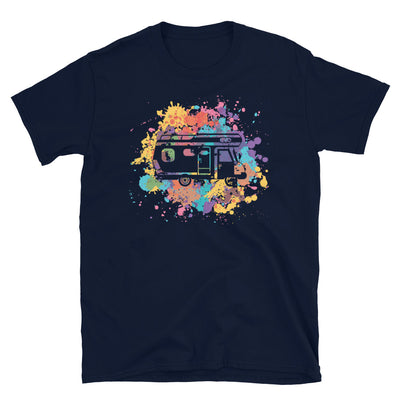 Buntes Planschen Und Camping - T-Shirt (Unisex) camping Navy