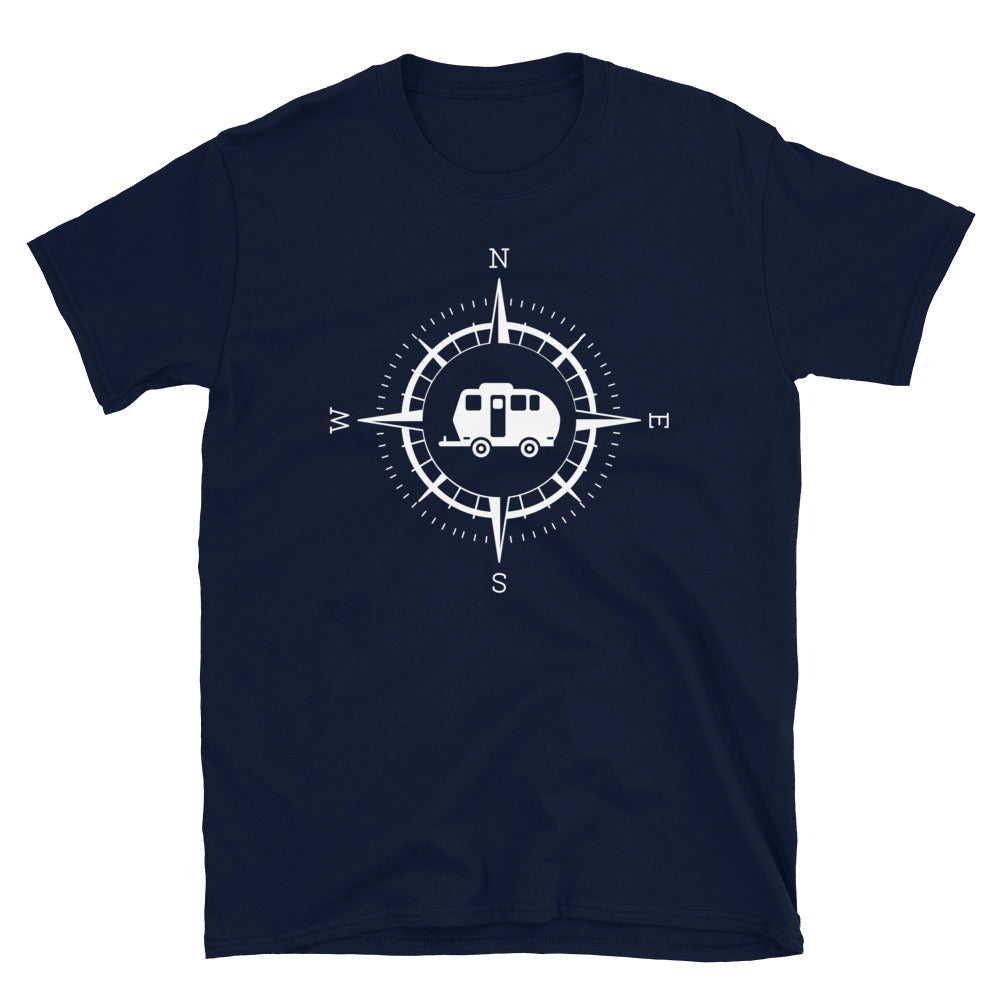 Kompass Und Camping - T-Shirt (Unisex) camping Navy