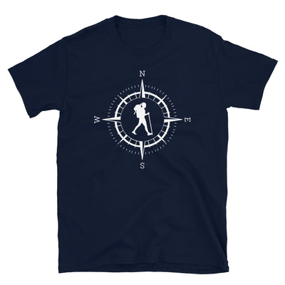 Kompass Und Wandern - T-Shirt (Unisex) wandern Navy