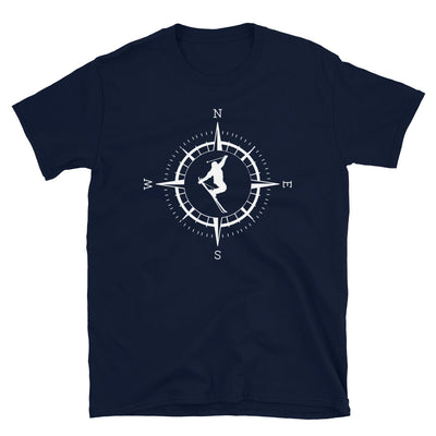 Kompass Und Skifahren - T-Shirt (Unisex) klettern ski Navy