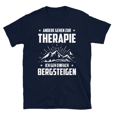 Andere Gehen Zur Therapie Ich Gen Einfach Bergsteigen - T-Shirt (Unisex) berge Navy