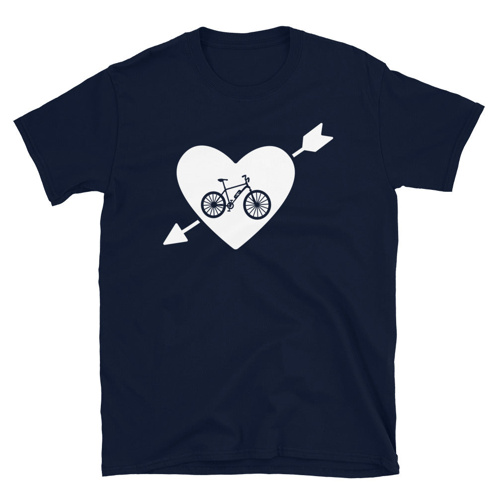 Pfeil, Herz Und E-Bike - T-Shirt (Unisex) e-bike Navy