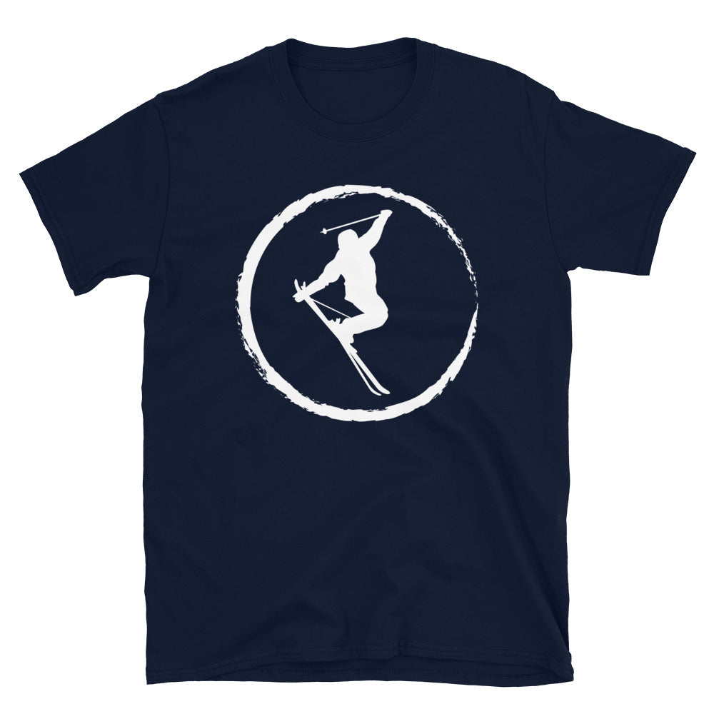 Kreis Und Skifahren - T-Shirt (Unisex) klettern ski Navy