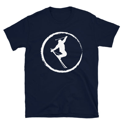 Kreis Und Skifahren - T-Shirt (Unisex) klettern ski Navy