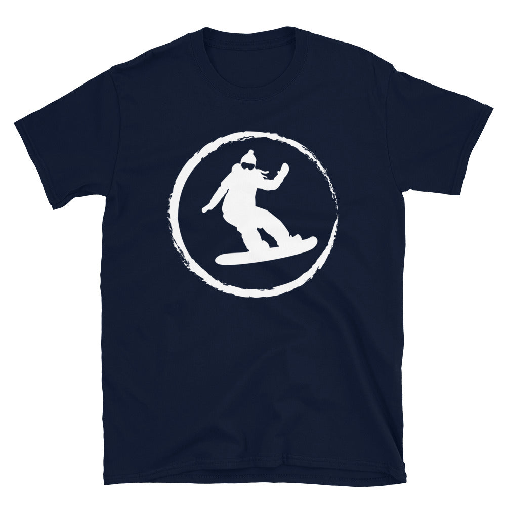 Kreis Und Snowboarden - T-Shirt (Unisex) snowboarden Navy